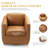 Modern Soft 29" Wide Leather Upholstered 360° Swivel Accent Chair No Assembly Required-285877117