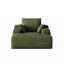 Chaises longues intérieures à compression avec rangement, velours côtelé vert moderne pour la maison