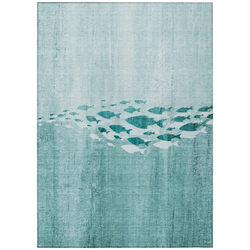 HomeRoots Rectangle Machine Woven Area Rug