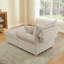 Chaise longue rembourrée en chenille avec rangement-110848827