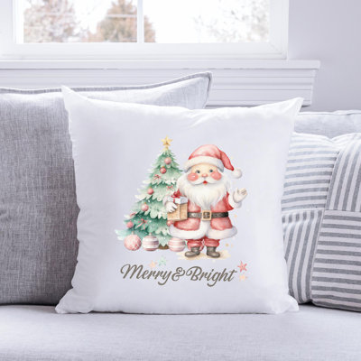 01 Sweet Christmas Reversible Throw Pillow