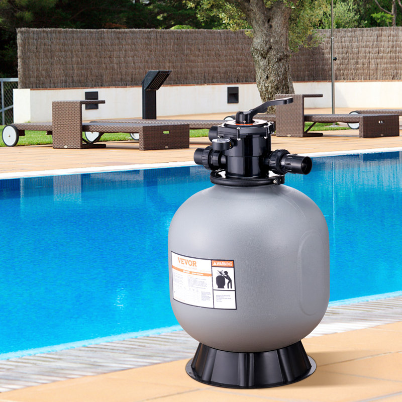 Sand Filter, Up to 45 GPM Flow Rate, Above Inground Swimming Pool, 33.7" H x 19.9" W x 19.9" D