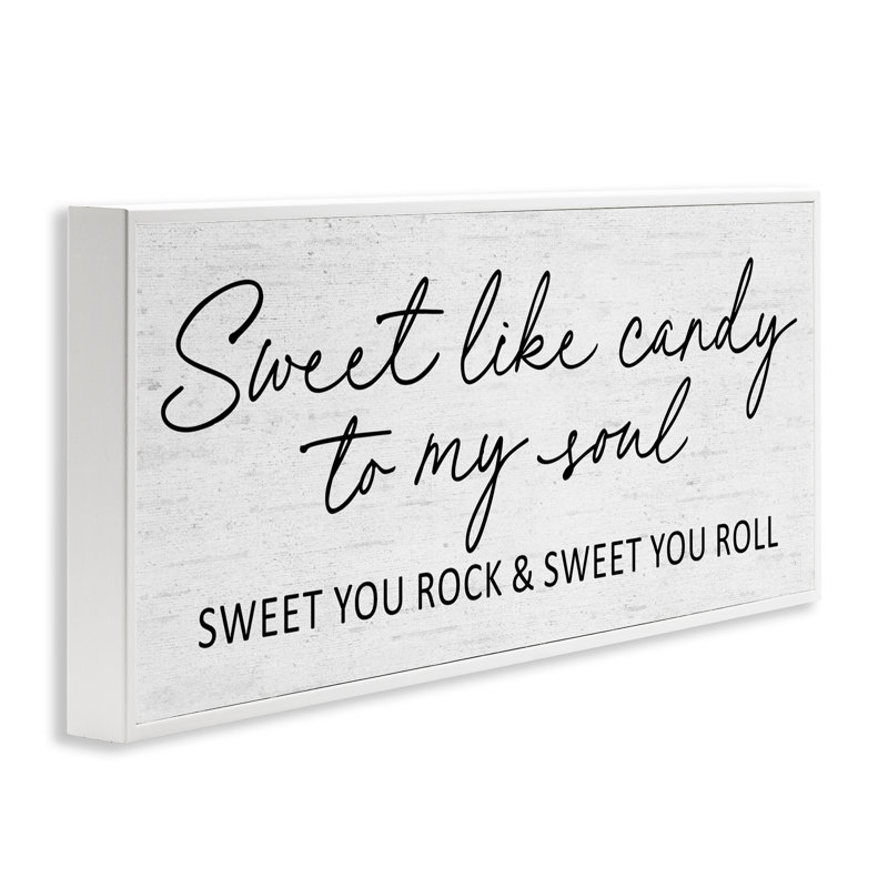 Traduction libre «Sweet Like Candy» par Giclée, H 10 po x l 24 po, Estampe numérique encadrée blanc bord de mer