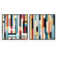 Conangle - Ensemble de 2 collages carrés à formes abstraites-101845712-101845713