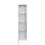 Armoire latérale avec bande lumineuse à DEL en aluminium - Armoire de rangement moderne avec grand espace pour le salon-1119459442
