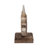 Bywood Figurine Albasia Wood Fish-Shaped Coastal Decor Accent for Home Office Bedroom Living Room - 7" Brown