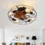 51CM 7 - Blade Caged Ceiling Fan Bladeless With Remote Control And Light Kit Included