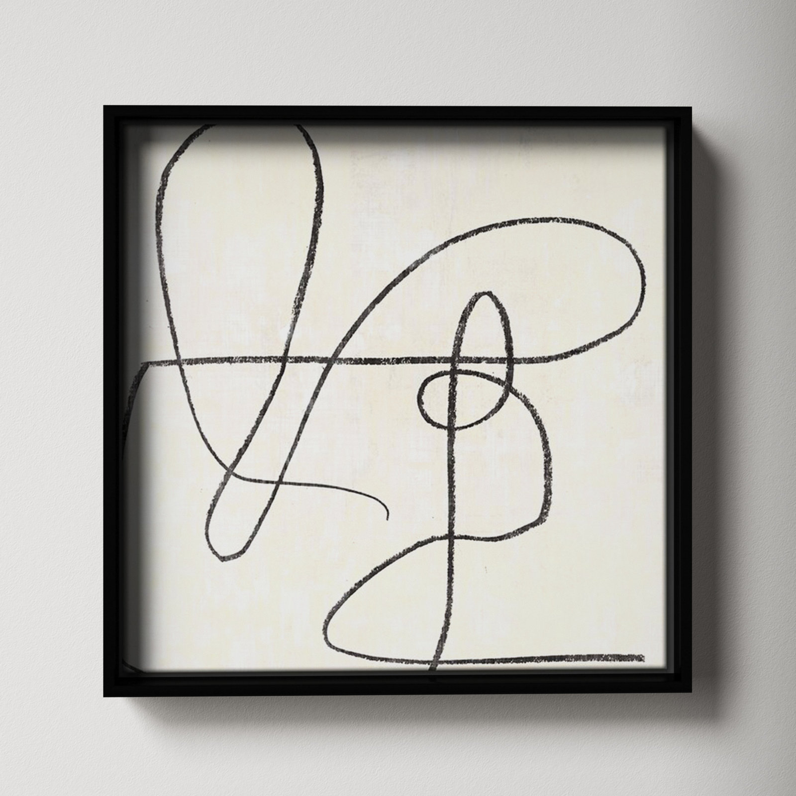 Juxtaposing, 17.5" H x 17.5" W, Black