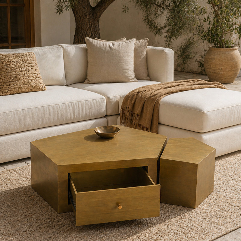 Ensemble de 2 tables gigognes Modern Modern