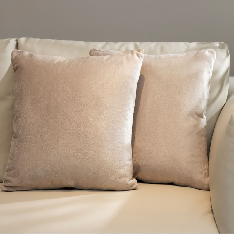 Throw Pillow, Taupe, 18" x 18"