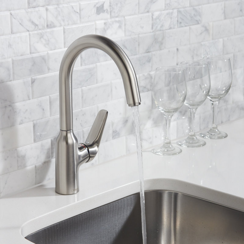 Focus N Bar Faucet, 1.75 GPM, Stainless Steel Optic