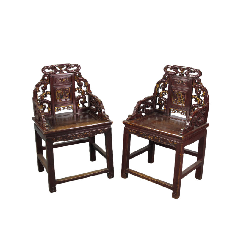 Asian Classic Solid Wood Arm Chair
