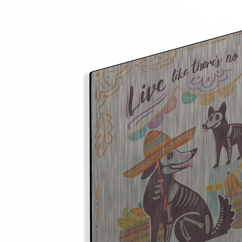 «The Calaca 2» par Janelle Penner, art mural en métal The Holiday Aisle®, H 12 po x l 12 po