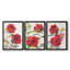Hibiscus Glow I - Toile tendue avec châssis sur mesure - 3 pièces-993939183-993939168