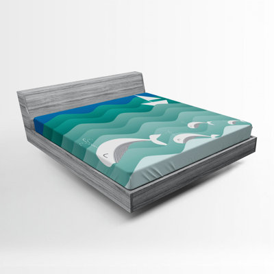 Nautical Microfiber Fitted Sheet