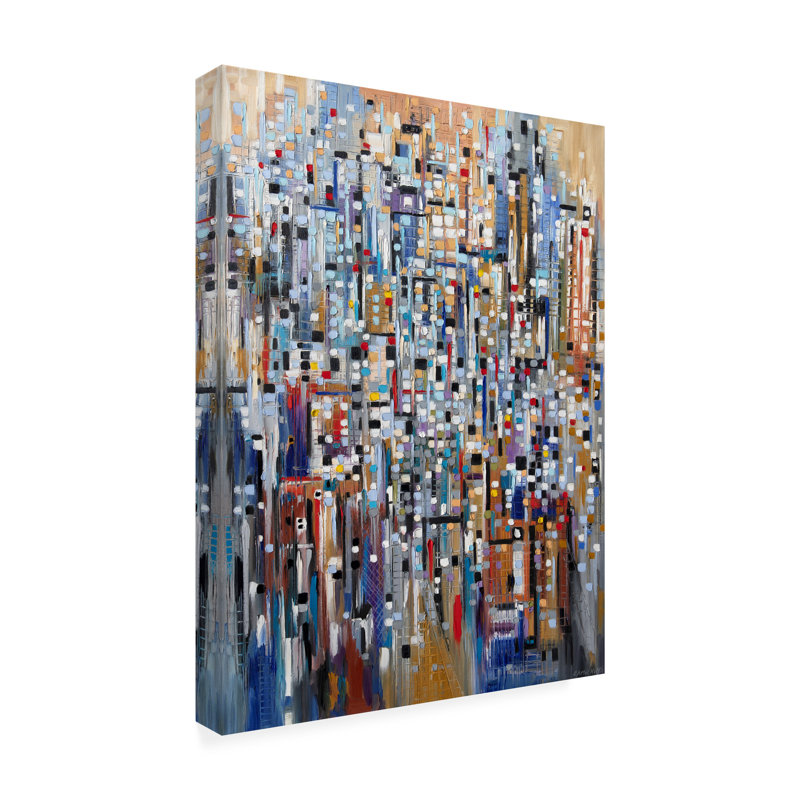 Art abstrait sur toile Ekaterina Ermilkina, H 19 po x l 14 po