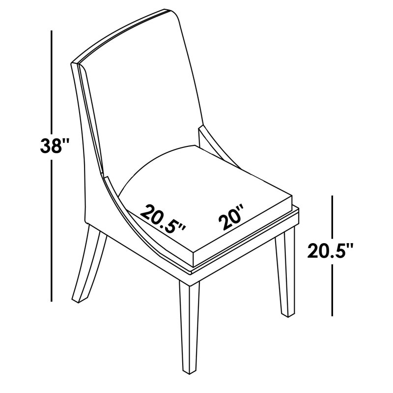 Caius 20.5'' H Upholstered Side Chair