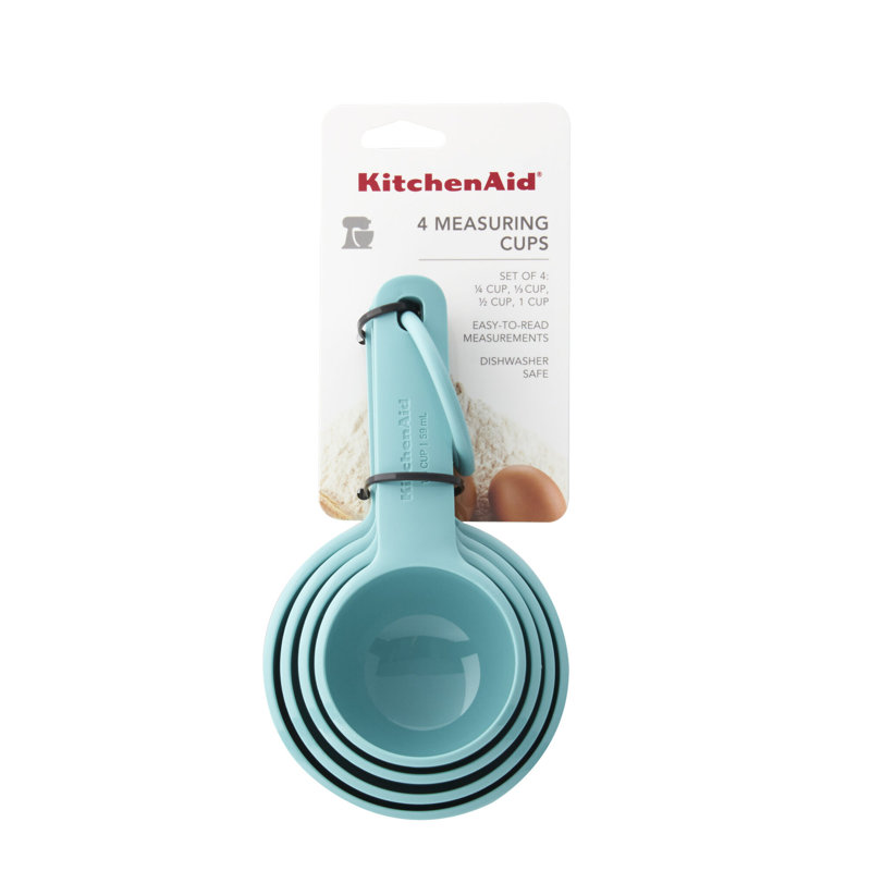 Aqua Sky Plastic Measuring Cups Set of 4