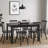 17" Wide Modern Farmhouse Solid Wood Windsor Back Dining Chair