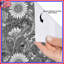 Rideaux de douche à motif floral noir et blanc très longs-2002337403