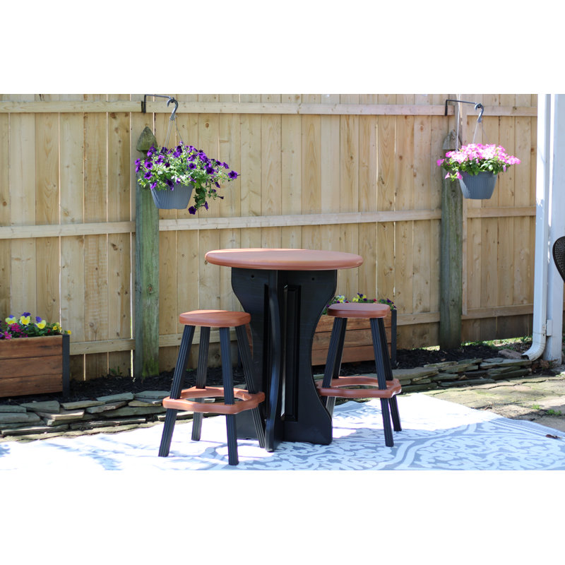 Narbir Pub Set 30" Seat, Redwood/Black
