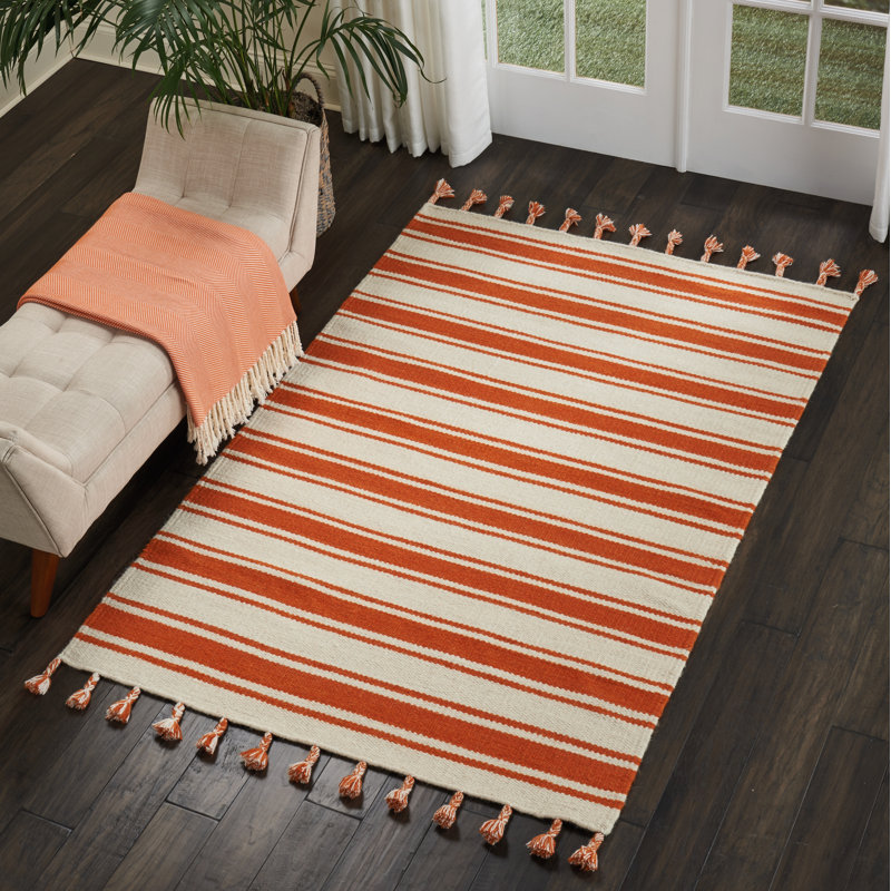 Beaird Striped Hand Woven Area Rug, Rectangle 244 x 320cm