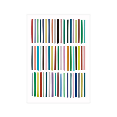 Scandinavian Multicolour Lines Original - Print