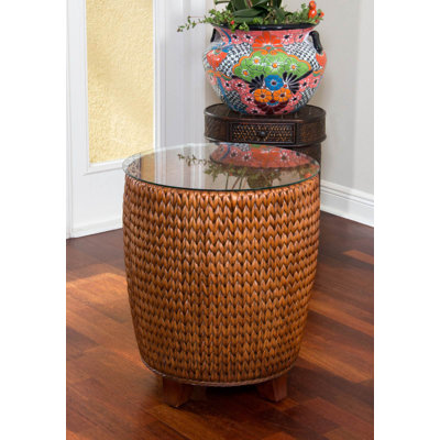 Pringle Glass Top End Table