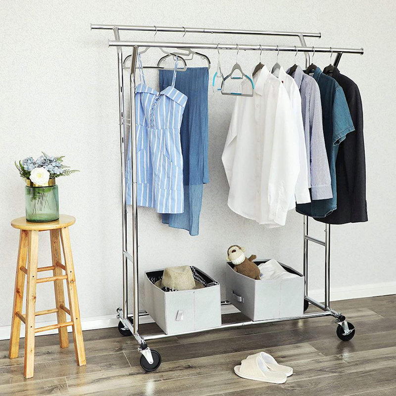 169cm Rolling Clothing Rack