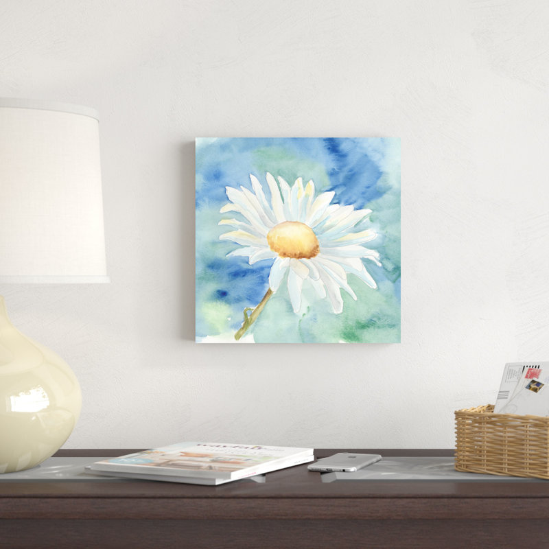 " Daisy Sunshine II " by Regina Moore Painting Print, 12" H x 12" W x 1.25" D