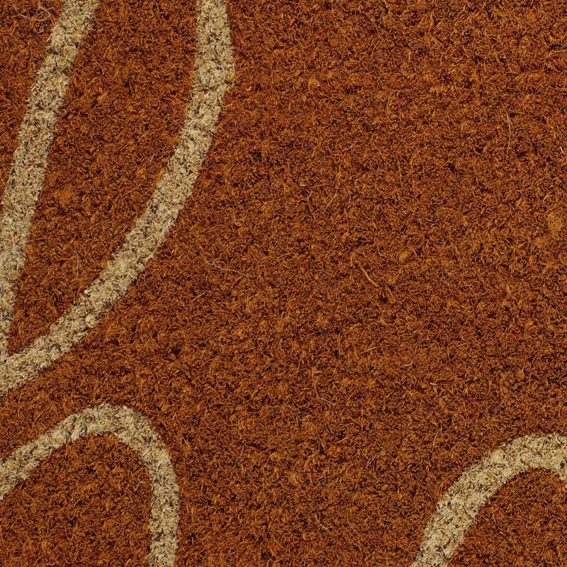 Jahki Non-Slip Doormat, Orange