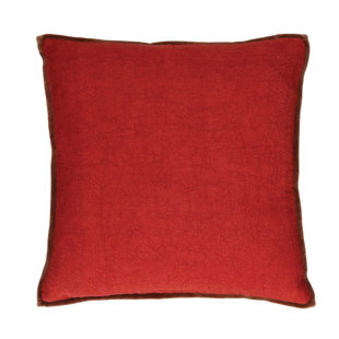 Alpha Opposites Green Linen Cushion