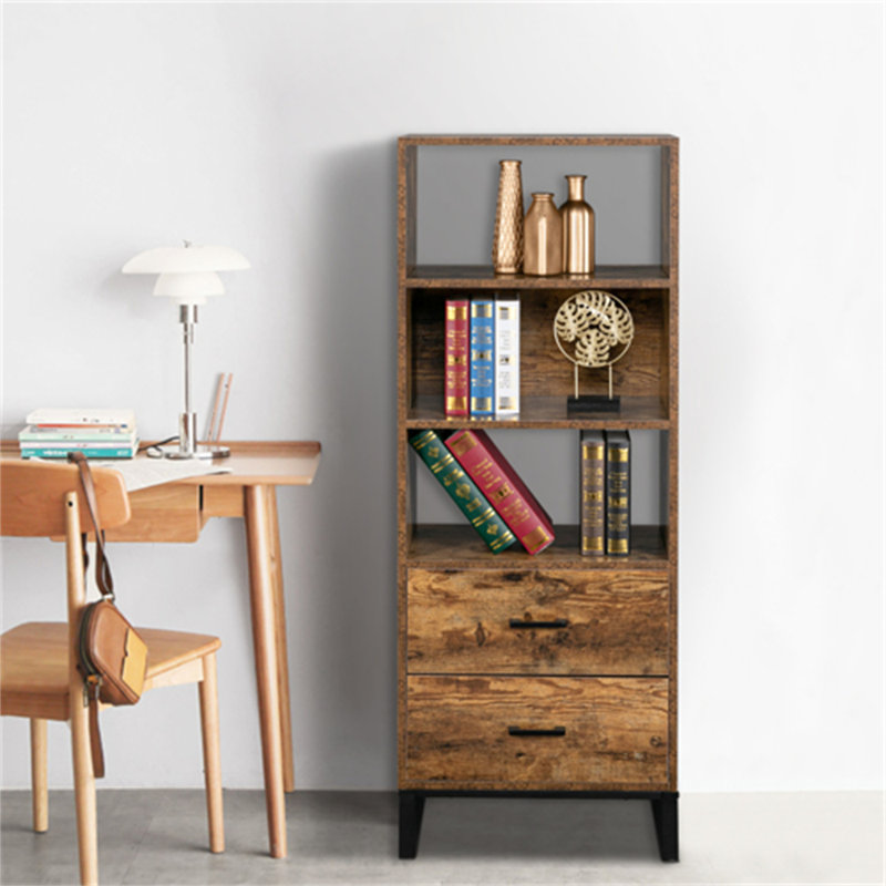Bibliothèque à marche en acier H 53,5 "x l 20,1" Aragam
