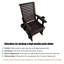 Fauteuil coulissant en bois pour une personne, bois de sapin massif-1329218011