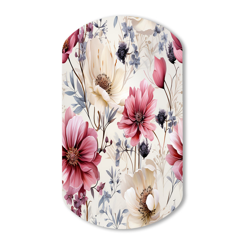Hamrick - Décoration murale cylindrique irrégulière en métal, H 43 po x l 23 po