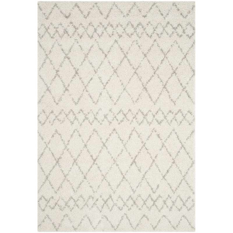 Matterson Berber Shag Performance Geometric Rug, Rectangle 6' x 9'