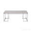 Table basse rectangulaire avec base en métal, chêne naturel et chrome-112202264
