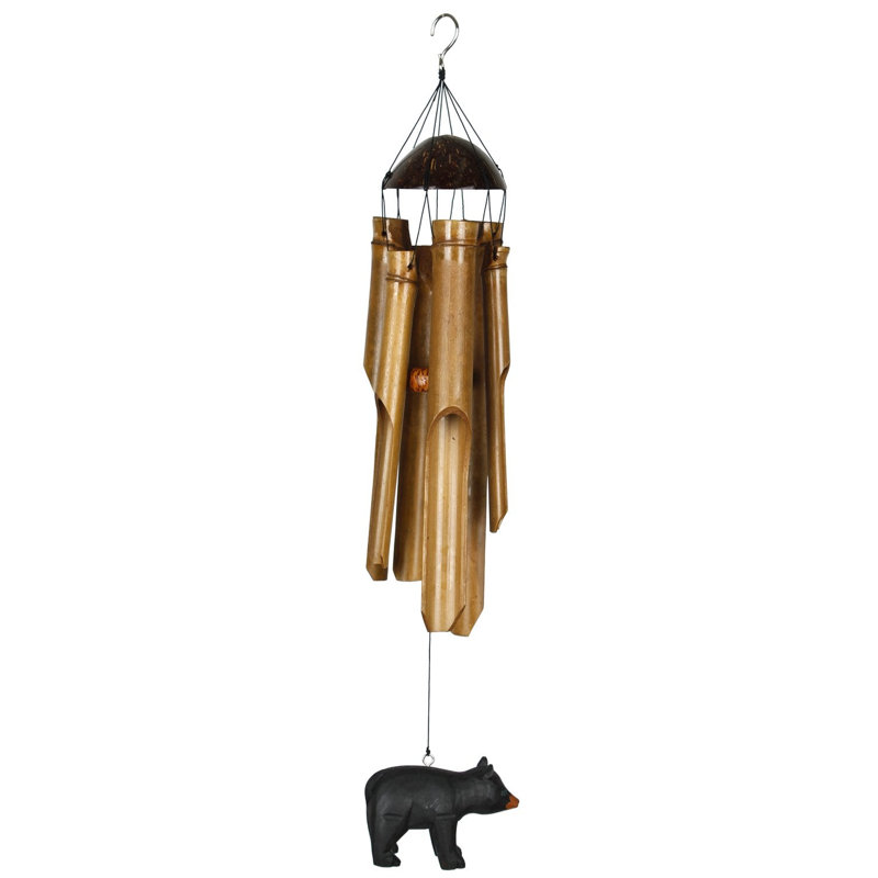 Carillon demi-noix de coco - moyen, ours