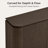 Walraven 71" Modern Dark Oak Veneer 3-Door Fluted Sideboard with Adjustable Storage