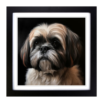 Shih Tzu Realism - Framed Print