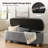 Darioush Polyester Storage Bench with Solid Wood Legs-662094796