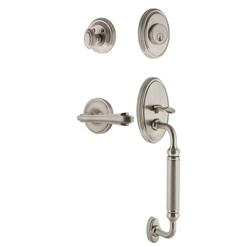 Ensemble de poignées Nostalgic Warehouse Classic, 2-3/4", Nickel satiné, Gauche