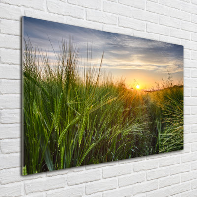 Wheat Field - Unframed Art Prints on Glass