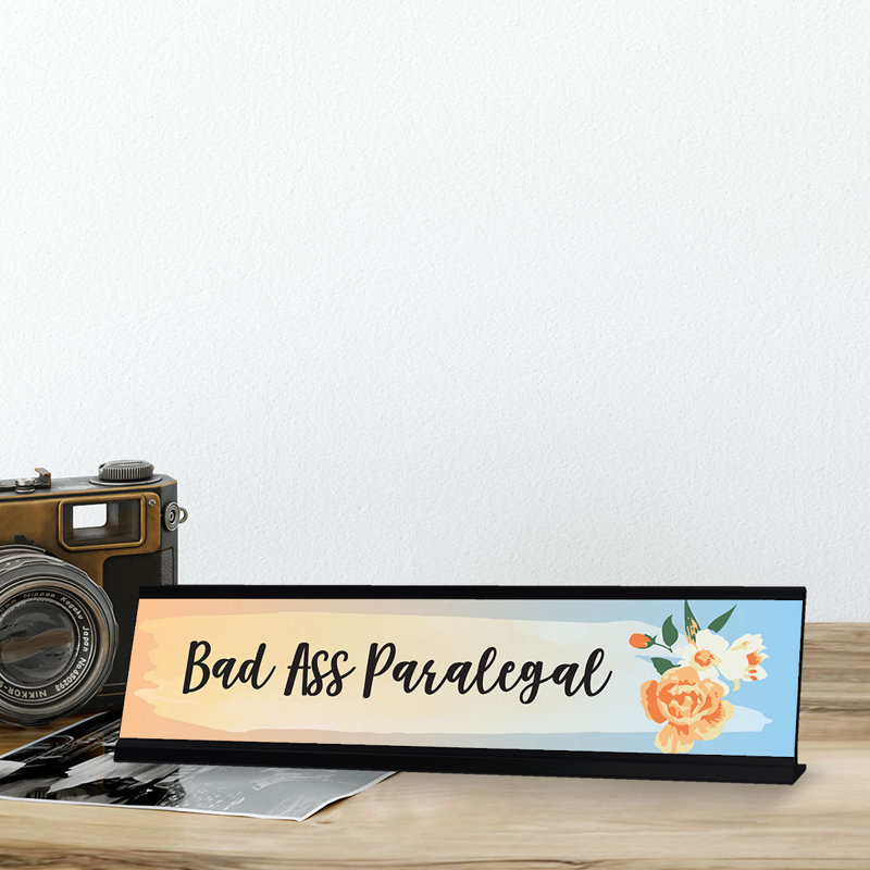 Enseigne de bureau Bad Ass Paralegal