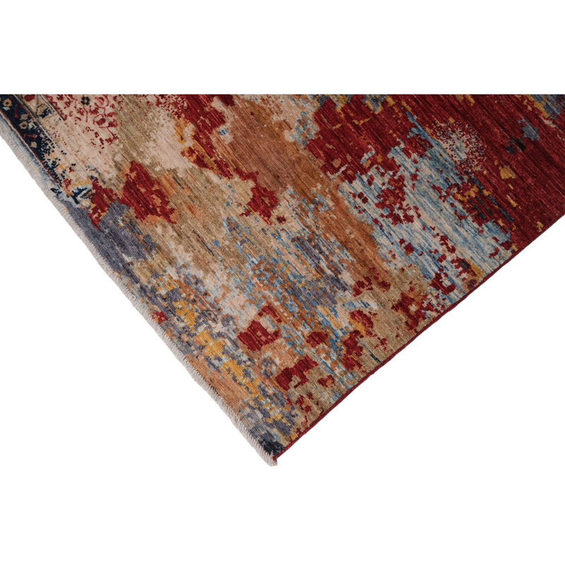 Tapis multicolore de haute qualité noué à la main