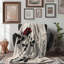 Simple Rose Motifs - 1 Piece Premium Sherpa Blanket-101980493