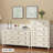 White Solid Wood Accent Cabinet