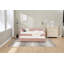 Lit de jour en velours rose-2102904733