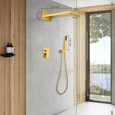 Rain Shower System,wall Mounted Shower Systems With Rain Shower And Handheld Spray Shower
