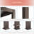 Metal Louvered Pergola with Solar LED-105653507